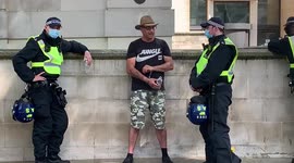 16. Freedom Day: Man arrested at anti-lockdown protest in London