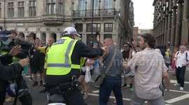 More violence mars ‘Freedom Day’ protest in Central London as police and anti-lockdown protesters clash