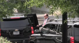 United States Secretary of State Antony Blinken departs The White House in Washington, D.C. on July 19, 2021 amidst a Cuba protest outside The White House complex.