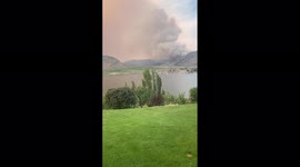 Canada: Fast Growing Wildfire Between Oliver And Osoyoos In British Columbia