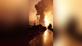 Aluminium alloy factory explodes after being submerged by floodwater in central China