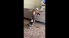 'Whom to Feel Bad For? The Clingy Dog or the Tired Baby?'