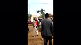 Police officers in Kampala, Uganda, mistreat civilians