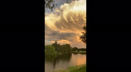 Amazing cloud formations in Florida as the sun begins to set