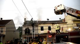 3rd Alarm with 1 rescued from Triple home fire Minersville, Pennsylvania