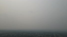 Drone video shows Pennsylvania filled with smoke due to wildfires raging across Western United States