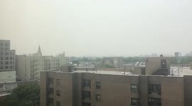 US: Smoke From West Coast Wildfires Causes Hazy Sky In NYC