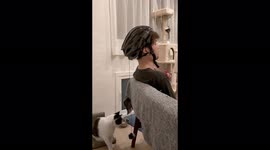 Japanese man comes up with bizarre method of reading while amusing his CAT