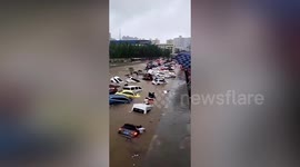 Residents swept away by flash foods as heaviest rainstorm on record hits central China