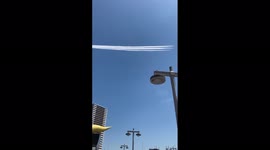 Japan: Blue Impulse Performs Flyover During Practice Run For Tokyo 2020 Opening Ceremony 4