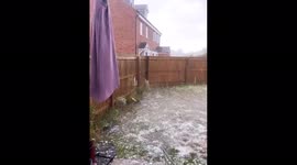 UK: Golf Ball-Sized Hail Pummels Kibworth, Leicestershire 2