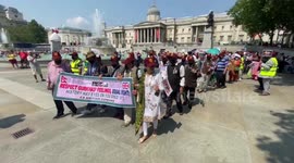 Gurkha veterans stage London protest for equal rights