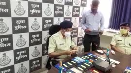Officials seized 40 phones in central India