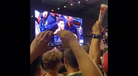 Milwaukee Bucks fans celebrate their first NBA win in a half-century
