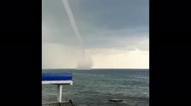 Russia: Waterspout Swirls Off Sochi Coast