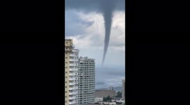 Stunning waterspout swirls off Sochi Coast in Russia