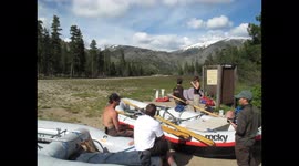 Airplane Supply Delivery in Remote Idaho Frank Church Wilderness