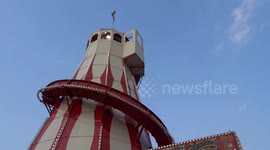 Fun for all ages - evening ride down Helter Skelter at London Wonderground in Earls Court