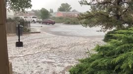 Albuquerque hit with thunderstorm, heavy hail