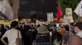 Japan: Protests Against Tokyo Olympics Continue During Opening Ceremony Near Stadium 4