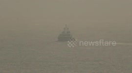 Tom Cruise's superyacht leaves St Ives and cruises up to Newquay