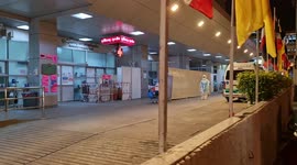 Emergency room turned silent after the off-service announcement in Khet Ratchathewi, Thailand