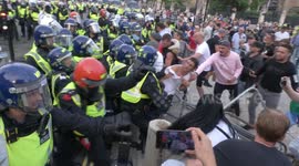 Violence erupts outside Parliament during latest London anti-lockdown protest