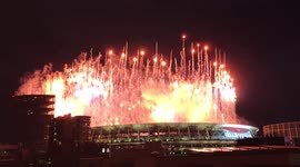 Spectacular fireworks display lights up night sky at end of Tokyo 2020 opening ceremony