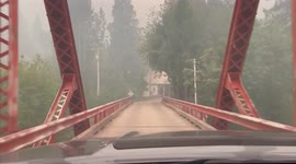 Driving into Belden California During the evacuation for the Dixie fire.