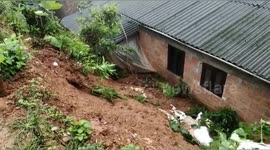 Landslides and road cracks as heavy rains continue to hit South India
