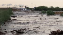 Road turns into river as severe flooding continues to hit Arizona