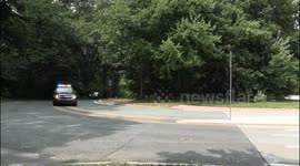 President of the United States Joe Biden departs his residence in Delaware en-route Delaware Air National Guard Base on July 25, 2021