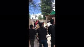 Watch - Moment The Landslide starts in Sangla Valley Locals and Tourist can be heard screaming and seen running to save their lives