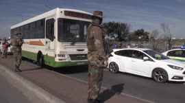 Soldiers deployed to combat continuing taxi violence in South Africa