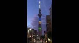 Tokyo Olympics 2020: Tokyo Sky Tree Tokyo Olympics Special Display Light Up!!