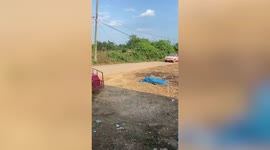 Modified convertible pink pickup truck spotted in Thailand