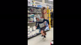 'Box-Over-Head Prank with Stranger in Store | Try Not to Laugh'