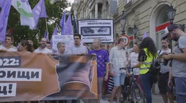 Opposition Momentum party holds a rally against Orban government in Budapest, Hungary