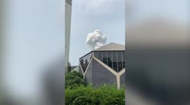 Footage shows immediate aftermath of explosion that rocked German chemical plant in Leverkusen