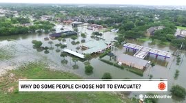 Why do some people choose not to evacuate?