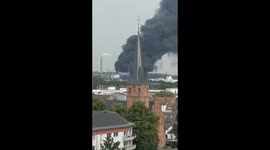 Huge smoke rises from industrial explosion that rocked German chemical site