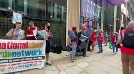 PPE protest outside Department of Health and Social Care in London