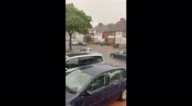 UK: Heavy rains cause traffic chaos in Birmingham
