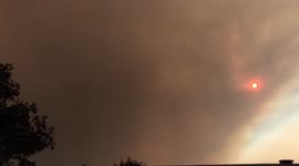 Smoke from Canadian wildfires shrouds sky in British Columbia