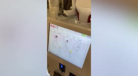 Cool robotic ice cream vending machine seen in Thailand