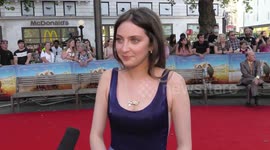 Interview on a red carpet in London, UK with Elizabeth Dormer-Phillips