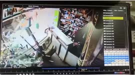 Owner and assistant escape after angry man rams car into medical shop