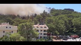 New wildfire in Turkey: hotels in Marmaris in danger