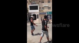 Clashes With The Police During The Protests In Bardo, Tunisia