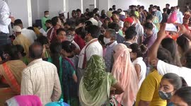 Rajasthan, India sees enormous queues for vaccinations